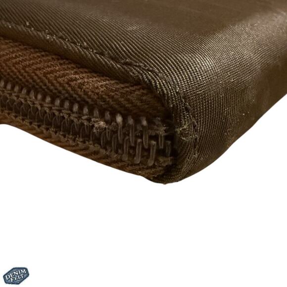 Prada Vintage Brown Nylon Zip-Around Continental Long Wallet - Picture 6 of 16